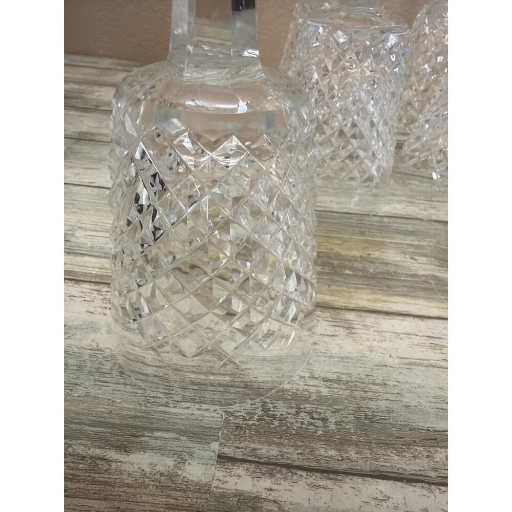 Set of 6 Waterford Crystal ALANA 7" Water Goblets Gothic Mark Vintage - Picture 16 of 16